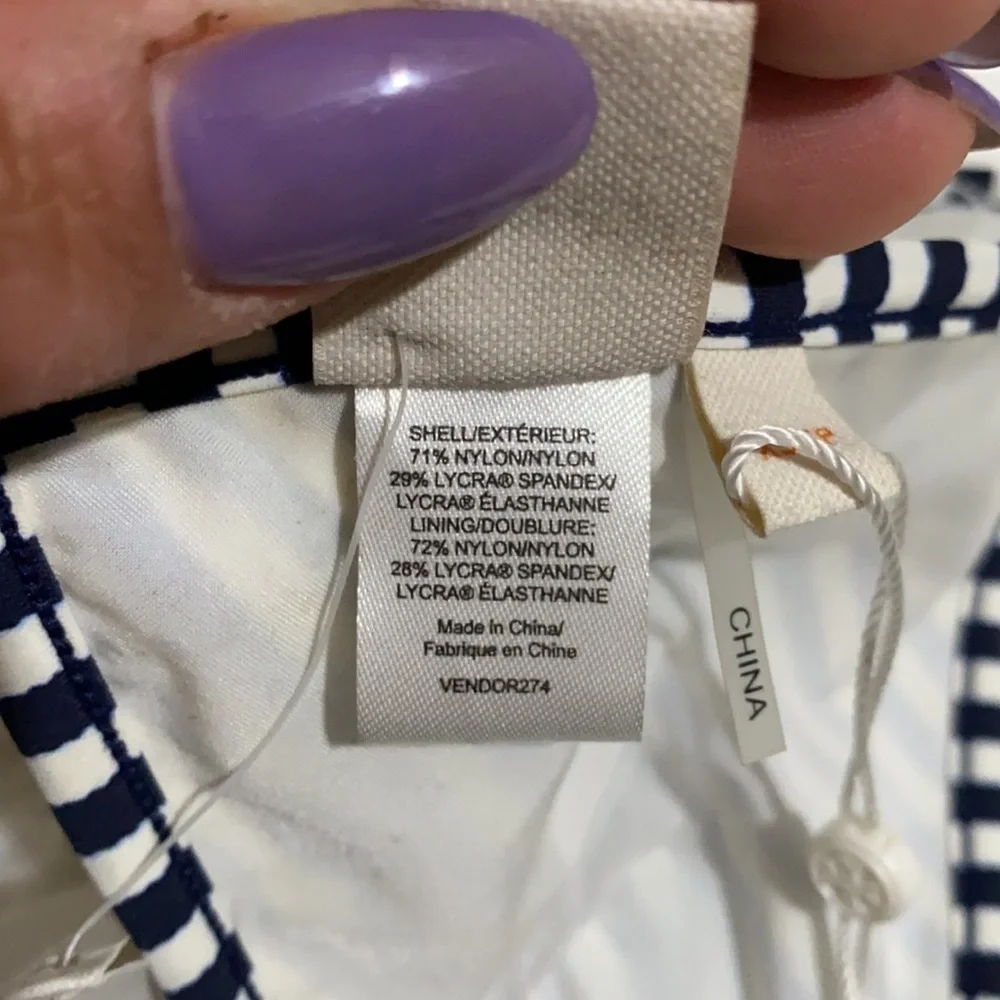 Tory Burch Clemente Top, Stripped Bikini Top